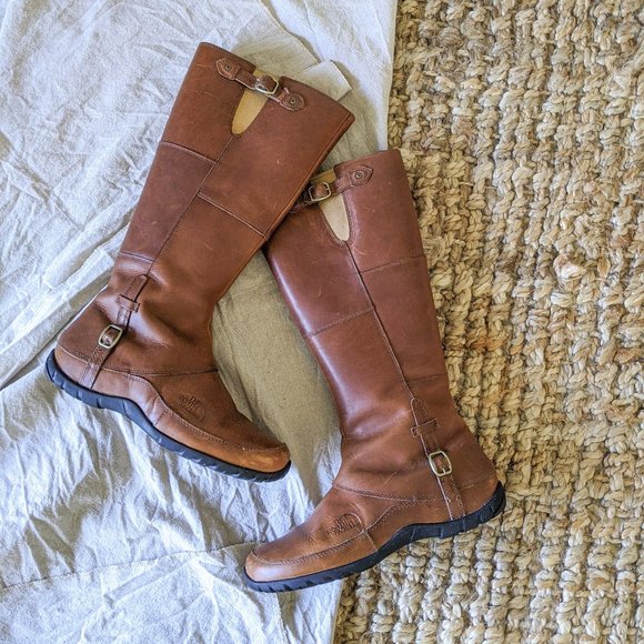 The North Face Camryn Winter Leather & Rubber Waterproof Boots - Women's 7.5 - Picture 2 of 6